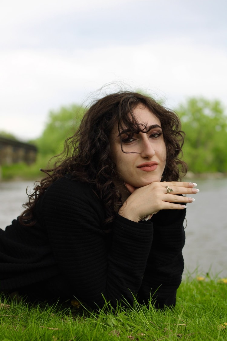 Portrait in grass