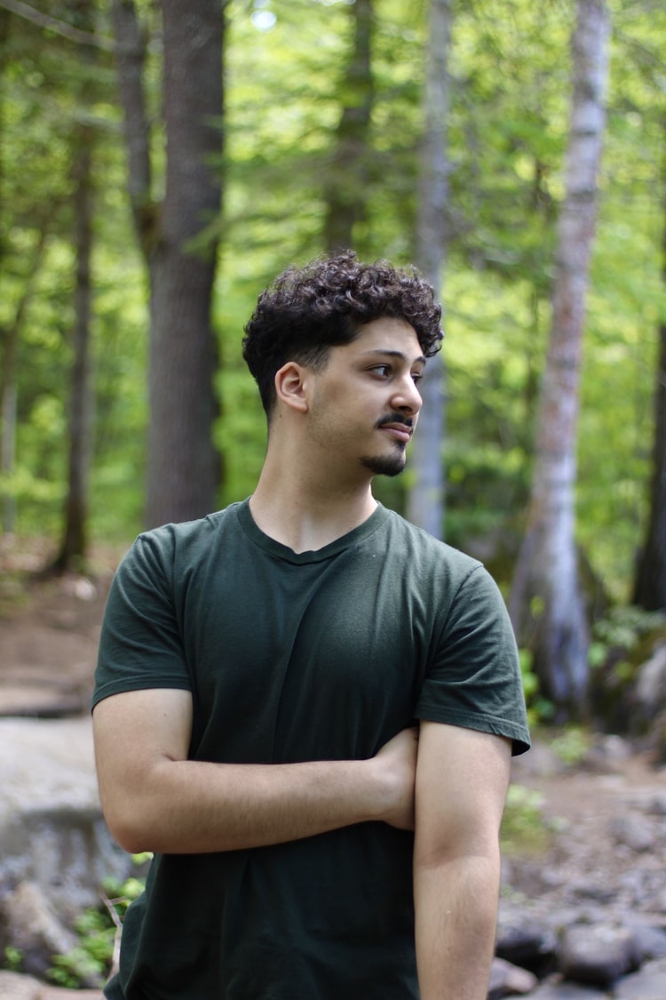 Portrait in forest