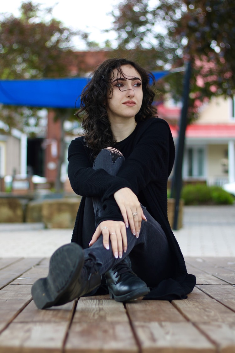 Portrait in black