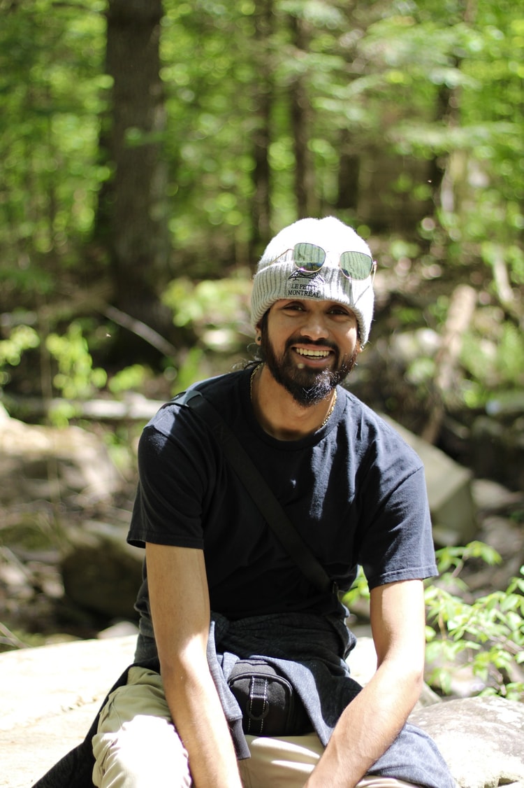 Portrait in forest